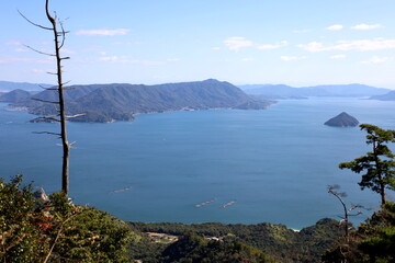 安芸の宮島　弥山から見た瀬戸内海