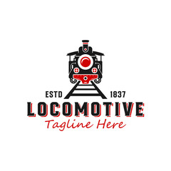 locomotive train transportation logo