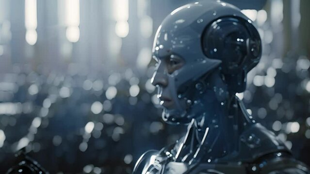 An emotional moment as a cyborg is finally granted citizenship and acceptance in a society that once rejected them..