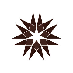 abstract star shape
