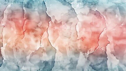 glossy watercolor pattern, pastel tones, minimal hand drawing, folded and creased paper texture, recycled materials