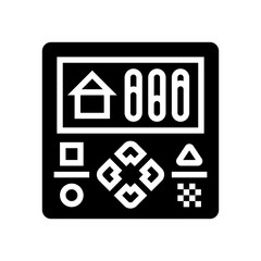 ventilation control glyph icon vector. ventilation control sign. isolated symbol illustration