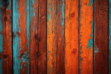 Old distressed blue painted timber wood wall surface background backdrop texture wallpaper