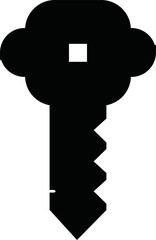 Key icon simple vector,white background
