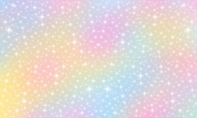 Swirling galaxy and stars in dark sky. The sky is full of stars. Multicolored nebula. Sparkle glowing light effect. shine bright magic sparkling. stars in the universe