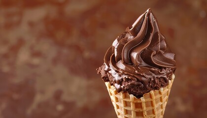Chocolate Ice Cream Cone