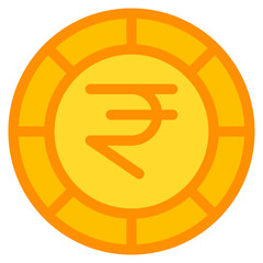 indian rupee, coin, currency, money, cash Icon