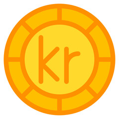 krona, coin, currency, money, cash Icon