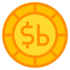 boliviano, coin, currency, money, cash Icon