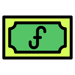 Euro, banknote, country, money, cash Icon