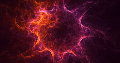 3D manual rendering abstract fractal light background. Its not AI Generatd illustration.