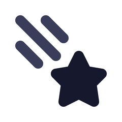 Obraz premium star icon on button