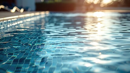 commercial photo, close-up, pool house accessories, bottom view, soft light