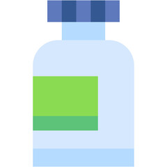 Vector Icon bottle, supplement, medicine, vitamin, vaccine Icon