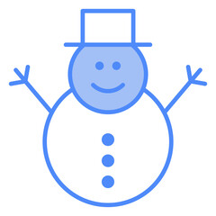 snowman, xmas, winter, holidays, hobbies and free time Icon