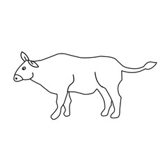 cow line icon