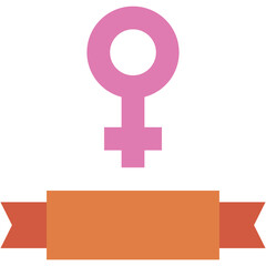 feminism, female symbol, womans day, gender, badge Icon