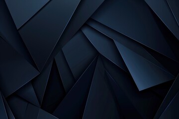 Modern black blue abstract background. Minimal. Color gradient. Dark. Web banner. Geometric shape. 3d effect. Lines stripes triangles. Design - generative ai