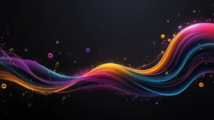 beautiful and peaceful colorful background lines illustration