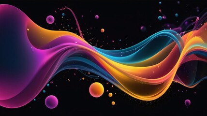 beautiful and peaceful colorful background lines illustration