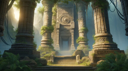 Ancient Temple Ruins: Mystical Gateway to the Past