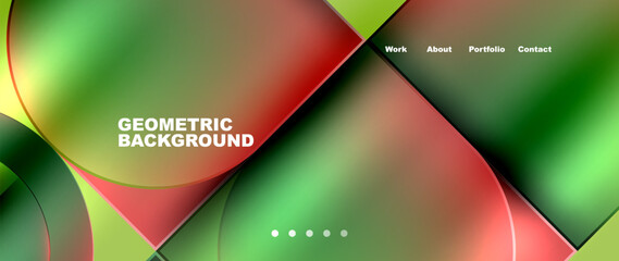 Round squares, circles with fluid gradients. Vector Illustration For Wallpaper, Banner, Background, Card, Book Illustration, landing page