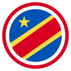 Vector Icon for Democratic Republic Of Congo, country, national, flag, world flag