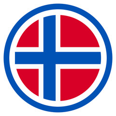 Obraz premium Vector Icon for norway, country, national, flag, world flag
