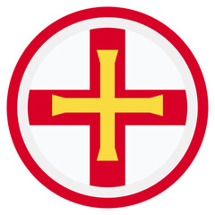 Vector Icon for Guernsey, country, national, flag, world flag