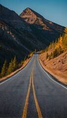 Fototapeta premium Road to Mountain top