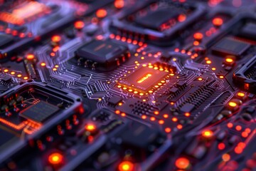 Obraz premium Plasma TV Technology Showing the Intricate Details of the Display Components