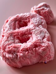 Fluffy and Adorable Plush Toy in Candy Colors - Vibrant 4K Wallpaper for Festive Layout Designs