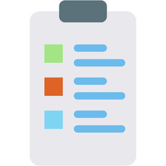 Vector Icon Clipboard, list, tasks, check list, objective