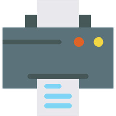 Vector Icon printer, electronics, printing, paper, print