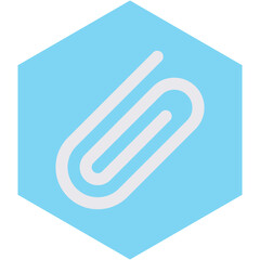 Vector Icon attached, attachement, clip, complement, office material