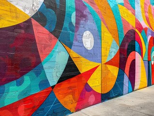 vibrant graffiti wall, urban art, crisp details , Ideogram