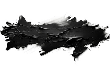 Naklejka premium Monochrome Melody: A Symphony of Paint on a White or Clear Surface PNG Transparent Background.