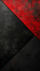 Abstract Red and Black Textured Background with Geometric Shapes