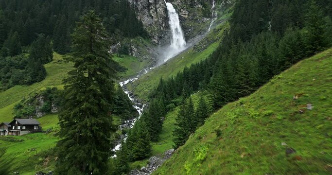 Switzerland - Drone Flight at St&auml;ubifall
