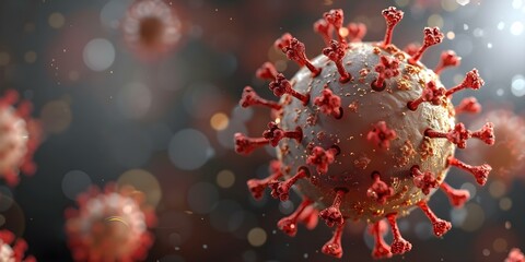 Outbreak of coronavirus causing respiratory illness. Concept Health crisis, COVID-19 outbreak, Public health emergency, Respiratory illness, Pandemic prevention
