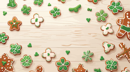 Composition with tasty gingerbread cookies for Style