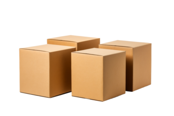 The Trio of Cardboard Chronicles on a White or Clear Surface PNG Transparent Background.