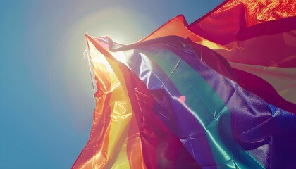 LGBTQ pride rainbow flag	
