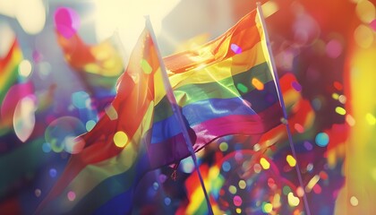 LGBTQ pride rainbow flag