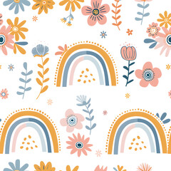 Boho rainbow pattern