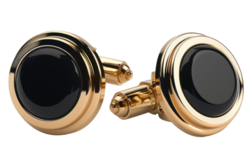 Cufflink Design isolated on white background