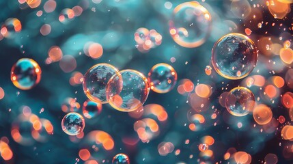 The feeling of warmth fills the air, as bubbles of anticipation and excitement float around, creating a dynamic and lively atmosphere that pulses with energy.