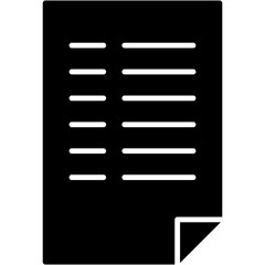 Vector Icon Document, note, paper, seo