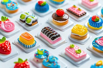 Fototapeta premium Miniature dessert items