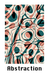 Abstract pattern. Illustration for printing on wall decorations. For use in graphics.